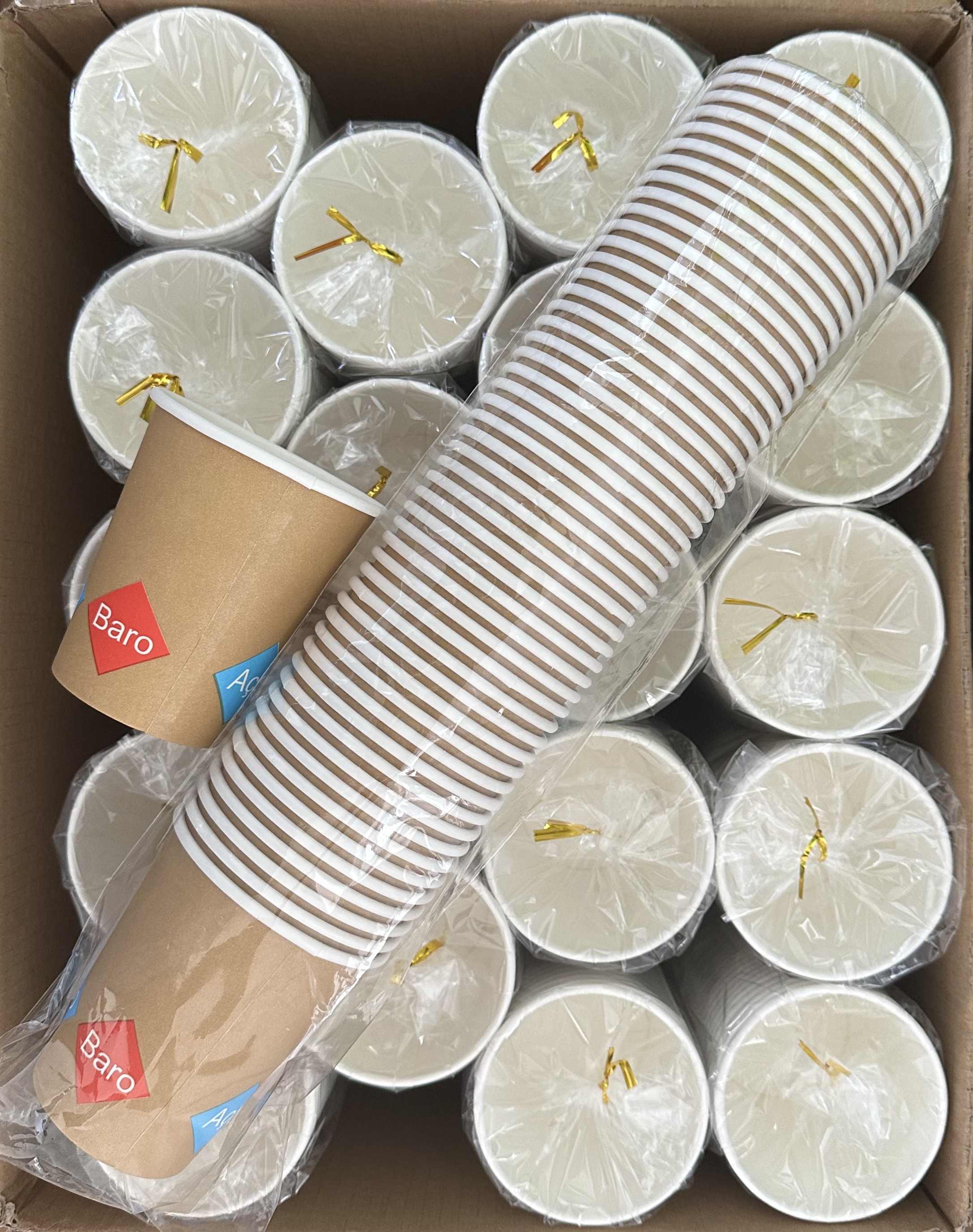 1000 robuste Kaffeebecher 0,2 l Pappbecher