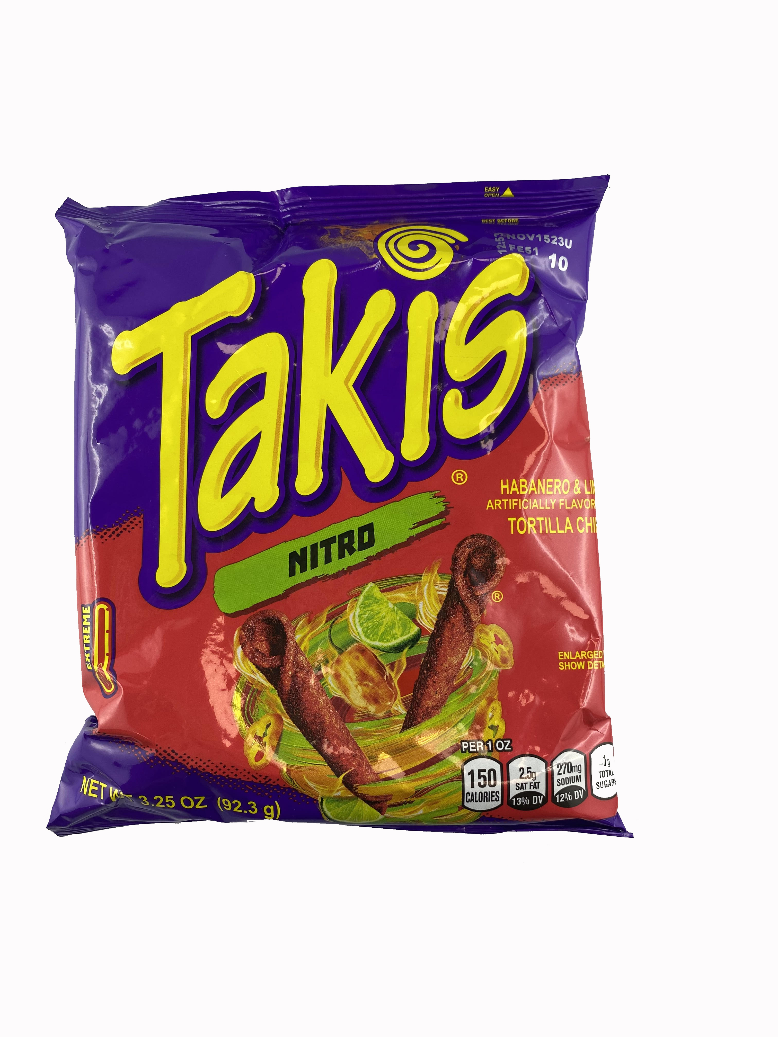 20 Packungen Takis Nitro 92,3 Gr. aus Mexico