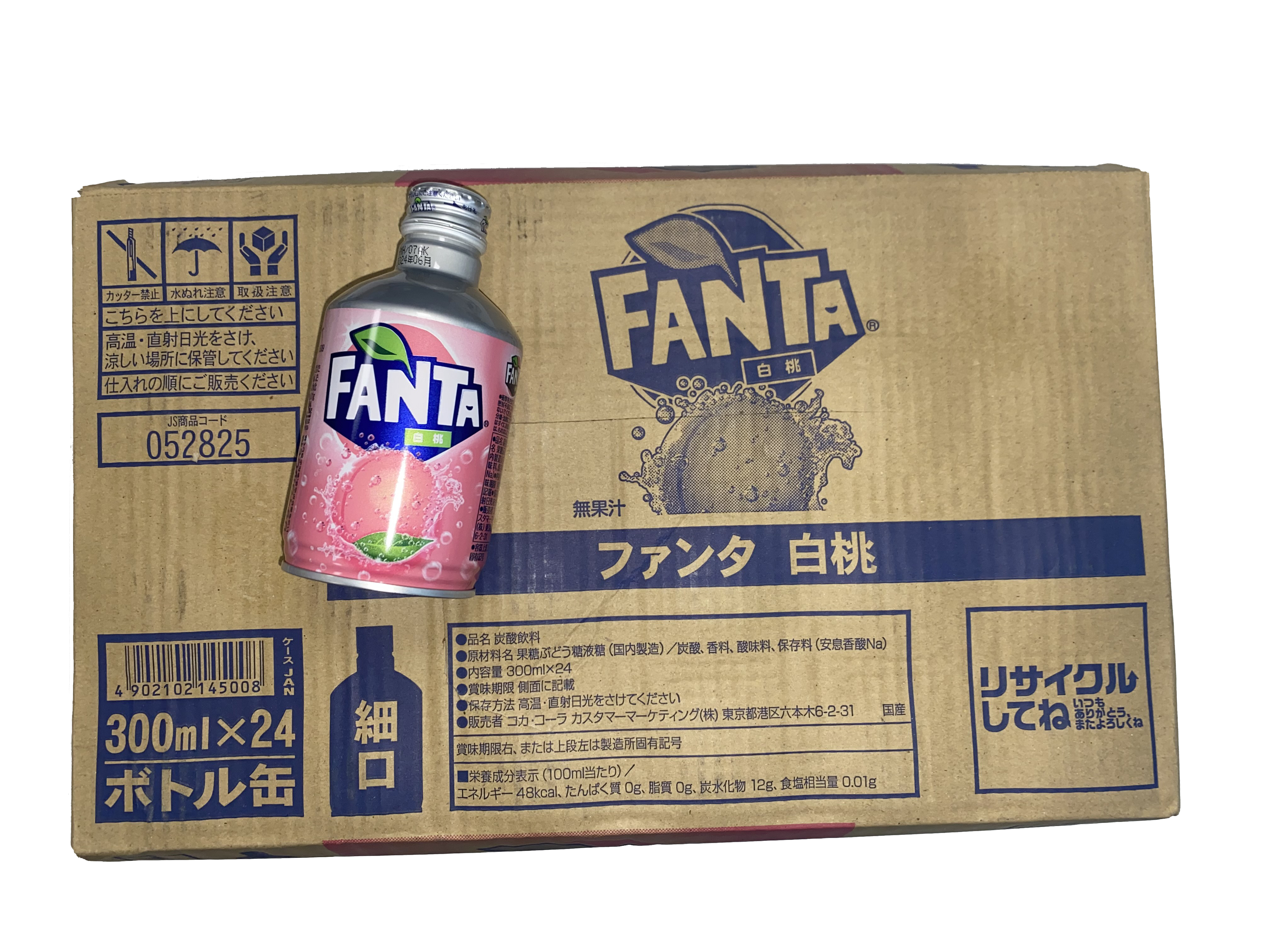 12 Japan Fanta White Peach Pfirsich 300ml Inkl. Pfand MHD 29.01.26
